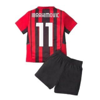 Fotbalový dres AC Milan Ibrahimović 11 Dětské Domácí Dres Komplety 2021-2022