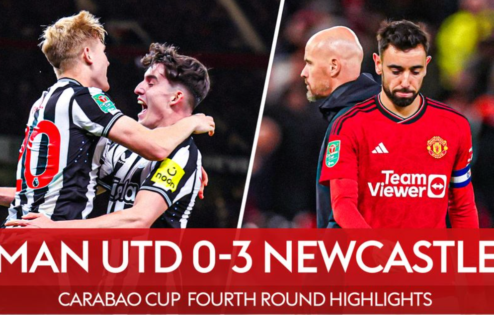 Manchester United předčasně končí s domácí porážkou 0:3 s Newcastlem