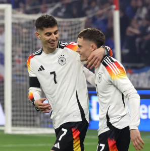 Německo dalo gól za 8 sekund a ve venkovním zápase porazilo Francii 2:0